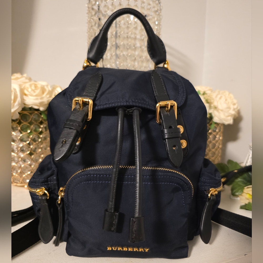 Burberry Navy Blue Women's Backpack